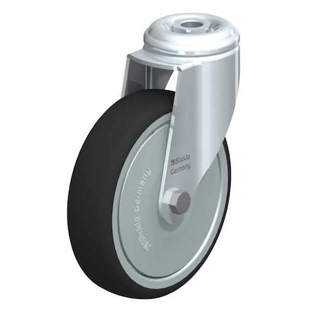 Blickle Kingpin Swivel Caster, TPR, 5", 265 lb. LKRA-PATH 126KF