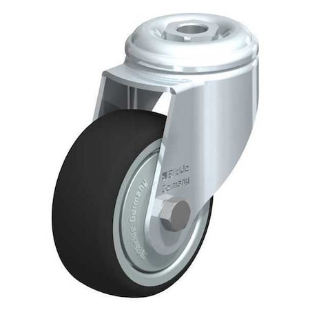 Blickle Kingpin Swivel Caster, TPR, 3-1/8", 220 lb. LKRA-PATH 80KF