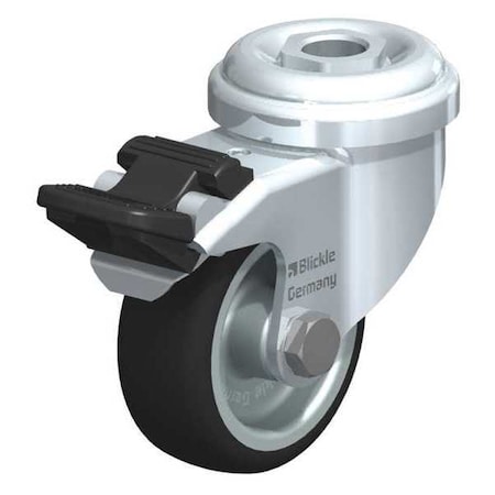 Blickle Kngpn Swvl Cstr, Urtan, 2", 165 lb., Brk LRA-PATH 50G-FI