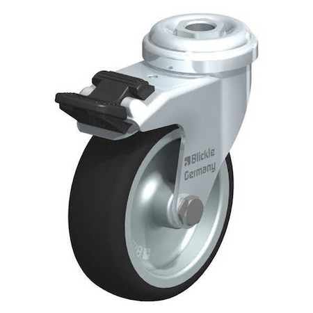 Blickle Kngpn Swvl Cstr, Urthane, 3", 165 lb., Brk LRA-PATH 75G-FI