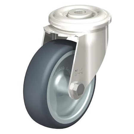 Blickle SS, Kingpin Swivel Caster, TPR, 4", 240 lb. LEXR-TPA 102G