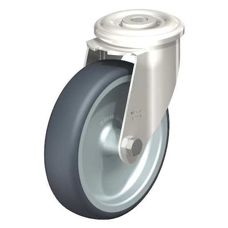 Blickle SS, Kingpin Swivel Caster, TPR, 5", 275 lb. LEXR-TPA 127G