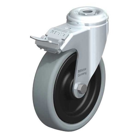 Blickle Kngpn Swvl Cstr, Sold Rbr, 5", 265 lb., Brk LKRA-VPA 126K-FI