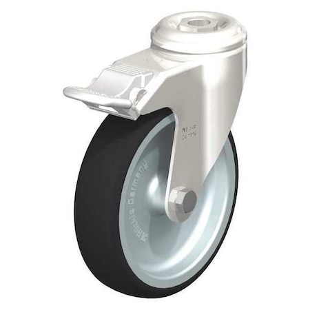 Blickle SS, Kngpn Swvl Cstr, Polyrthn, 5", Brk LKRXA-PATH 126G-FI