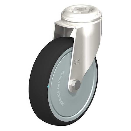 Blickle SS, Kingpin Swivel Caster, PU, 5", 265 lb. LKRXA-PATH 126KFD