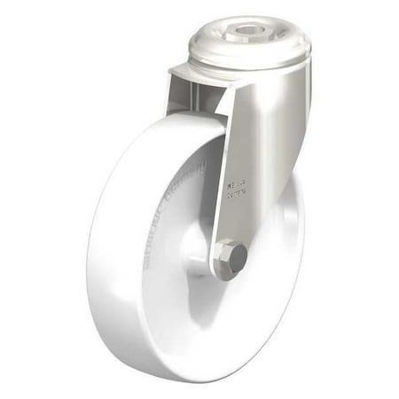 Blickle SS, Kingpin Swvl Cstr, Wht Nyln, 5", 265 lb. LKRXA-PO 126G