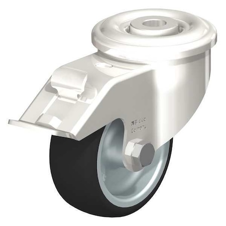 Blickle SS Kgpn Swvl Cstr, Plythn, 3-1/8", Brake LEXR-PATH 80G-FI