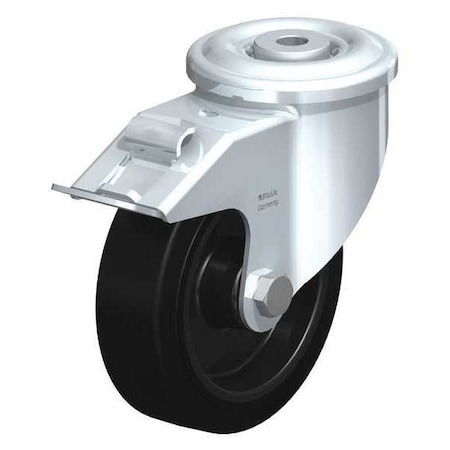 Blickle Kngpn Swvl Cstr, Solid Rubber, 5", Brake LKR-POEV 125R-FI