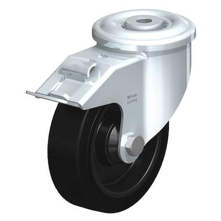 Blickle Kngpn Swvl Cstr, Solid Rubber, 5", Brake LKR-POEV 125KA-FI