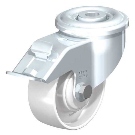 Blickle Kngpn Swvl Cstr, Wht Nyln, 3-1/8", Brake LER-PO 80KA-FI