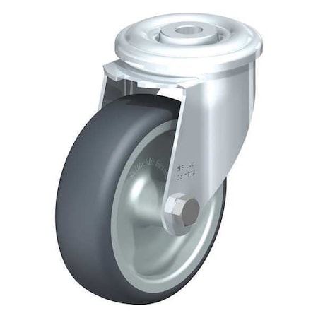 Blickle Kngpn Swvl Cstr, TPR Rubber, 4", 243 lb. LER-TPA 102G