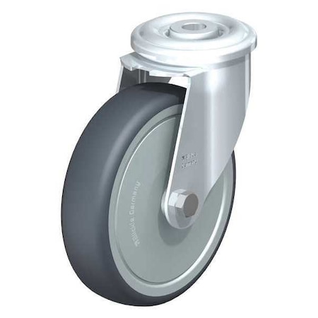 Blickle Kingpin Swivel Caster, TPR, 5", 275 lb. LER-TPA 127KF