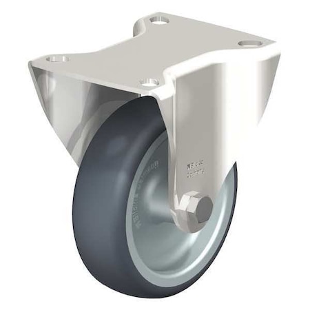 Blickle Rigid Plate Cstr, TPR Rubber, 4", 240 lb. BX-TPA 102G