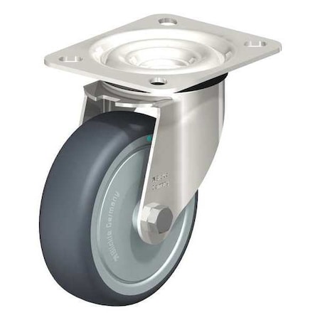 Swivel Plate Cstr,TPR Rubber,4",240 lb.