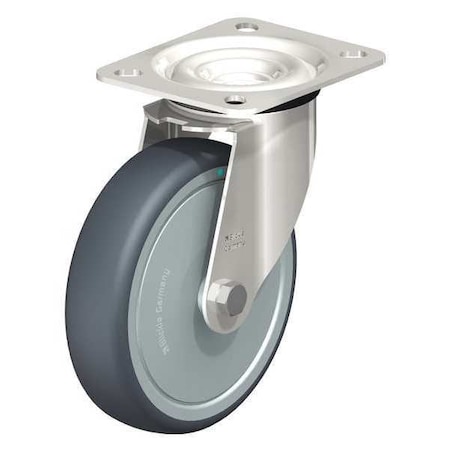 Blickle Swivel Plate Cstr, TPR Rubber, 5", 275 lb. LEX-TPA 127KFD