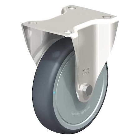 Blickle Rigid Plate Cstr, TPR Rubber, 5", 275 lb. BX-TPA 127KFD