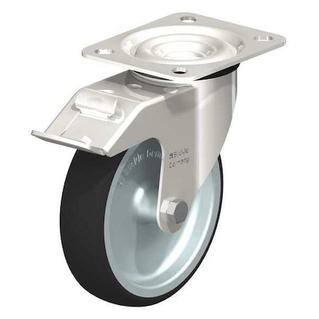 Blickle Swivl Plate Cstr, Polyurthane, 5", Brake LEX-PATH 125G-FI