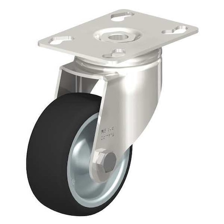 Blickle Swvl Plate Cstr, Plyurthn, 3-1/8", 265 lb. LKPXA-PATH 80G