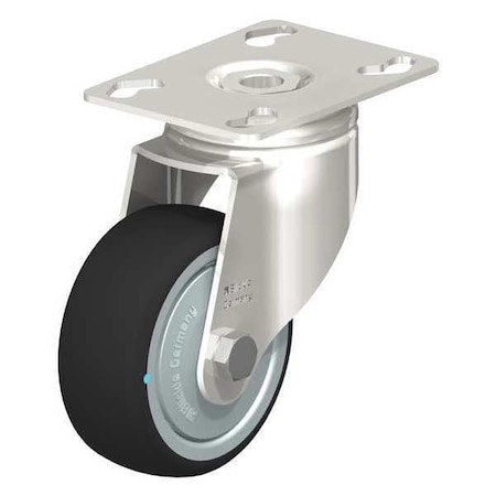 Blickle Swivel Plate Caster, PU, 3-1/8", 220 lb. LKPXA-PATH 80KFD-12