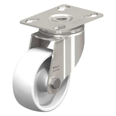 Blickle Swvl Plate Cstr, Wht Nyln, 3-1/8", 265 lb. LKPXA-PO 80G