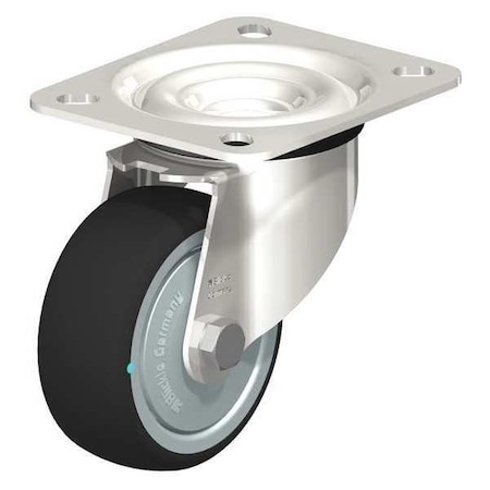 Blickle Swvl Plte Cstr, Polyurthn, 3-1/8", 330 lb. LEX-PATH 80KFD