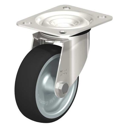 Blickle Swivl Plate Cstr, Polyurthane, 4", 330 lb. LEX-PATH 100G