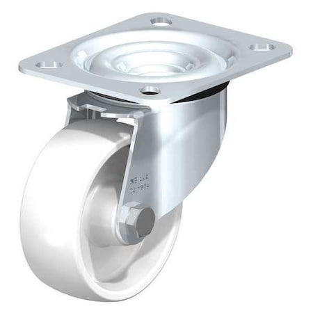 Blickle Swvl Plte Cstr, Whit Nyln, 3-1/8", 330 lb. LE-PO 80G