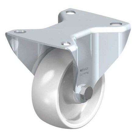 Blickle Rigd Plte Cstr, Whit Nyln, 3-1/8", 330 lb. B-PO 80G