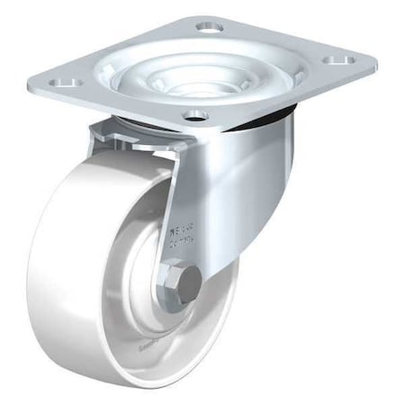 Blickle Swvl Plte Cstr, Whit Nyln, 3-1/8", 330 lb. LE-PO 80KA