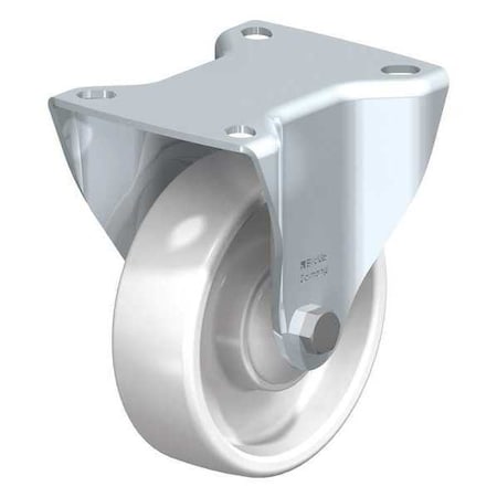 Blickle Rigid Plte Cstr, White Nylon, 4", 330 lb. B-PO 100KA