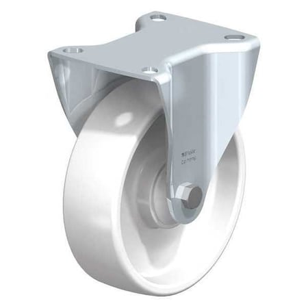 Blickle Rigid Plte Cstr, White Nylon, 5", 330 lb. B-PO 125KA
