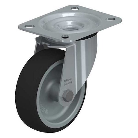 Blickle Swivl Plte Cstr, Polyurthane, 4", 330 lb. LE-PATH 100G