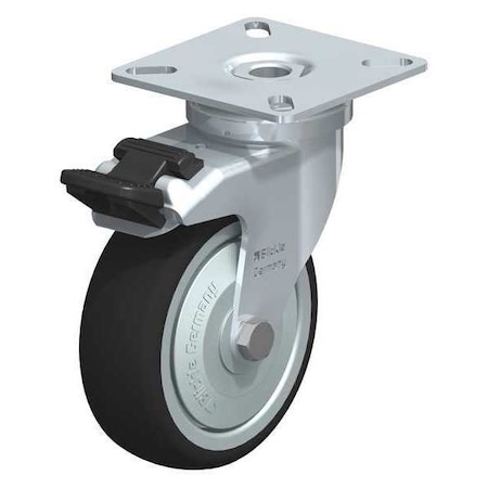 Blickle Swvl Plte Cstr, Polyurthn, 3-1/8", Brake LPA-PATH 75KF-FI