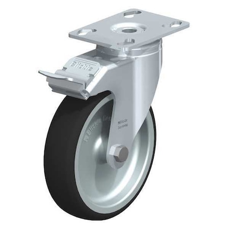 Blickle Swvl Plte Cstr, Polyurthn, 5", Brake LKPA-PATH 126G-FI