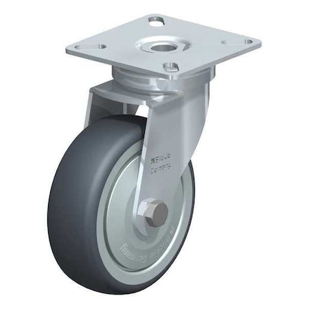 Blickle Swvl Plte Cstr, TPR Rubbr, 3-1/8", 165 lb. LPA-TPA 75KF