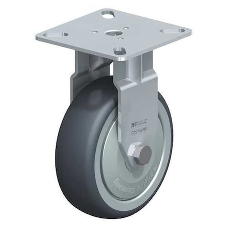 Blickle Rigd Plte Cstr, TPR Rubbr, 3-1/8", 165 lb. BPA-TPA 75KF