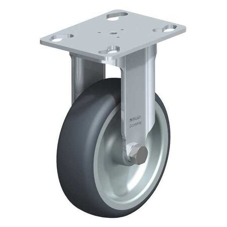 Blickle Rigd Plte Cstr, TPR Rubbr, 4", 240 lb. BKPA-TPA 101G