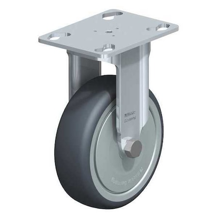 Blickle Rigd Plte Cstr, TPR Rubbr, 4", 240 lb. BKPA-TPA 101KF