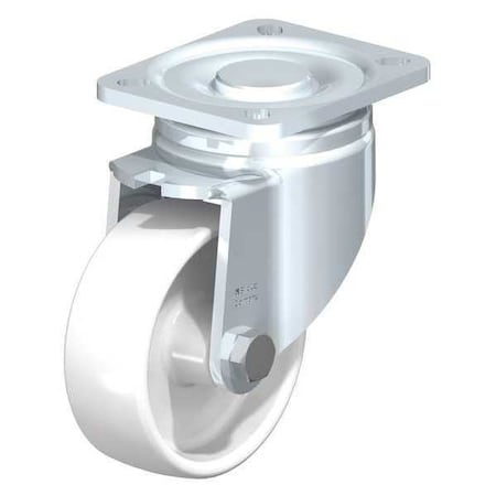 Blickle Swivl Plate Cstr, White Nylon, 4", 617 lb. LH-PO 100G-1