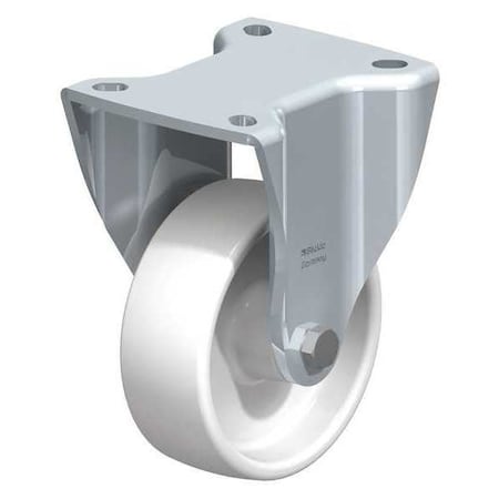 Blickle Rigid Plate Cstr, White Nylon, 4", 617 lb. BH-PO 100G-1