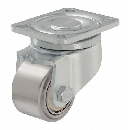 Blickle Swvl Plt Cstr, Frgd Stl, 2-9/16", 1550 lb. LH-SVS 65K