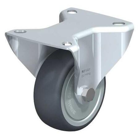 Blickle Rigd Plte Cstr, TPR Rubbr, 3-1/8", 220 lb. B-TPA 80KF