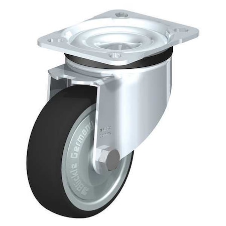 Blickle Swivel Plate Caster, PU, 4", 440 lb. LK-PATH 100KF-14