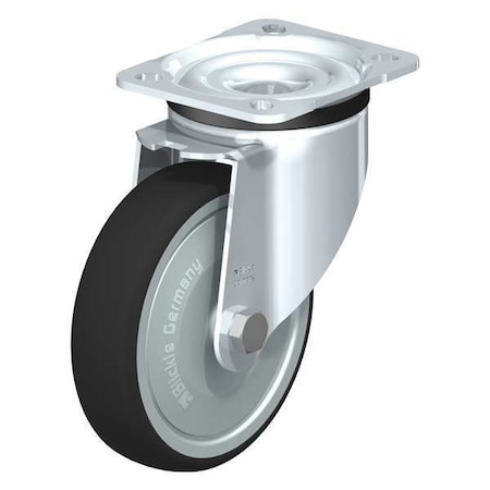 Blickle Swivel Plate Caster, PU, 5", 550 lb. LK-PATH 125KF-14
