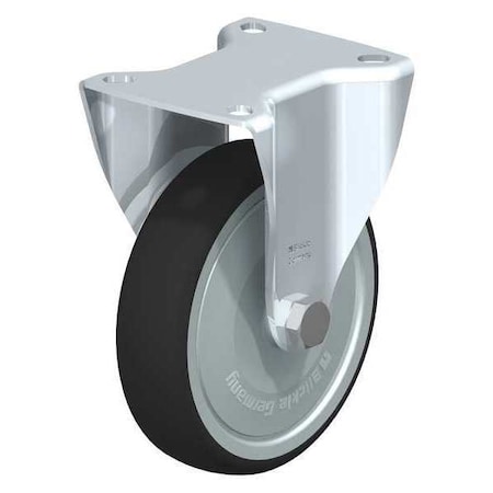 Blickle Rigid Plate Caster, PU, 5", 550 lb. BKS-PATH 125KF-14