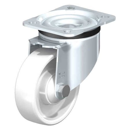 Blickle Swivl Plte Castr, White Nyln, 4", 617 lb. LK-PO 100KA-1