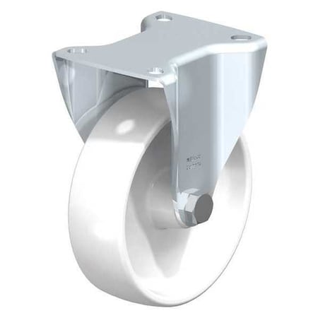 Blickle Rigid Plte Castr, White Nyln, 5", 660 lb. BK-PO 125G-1