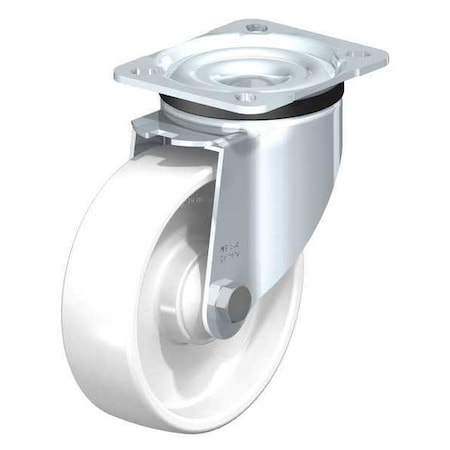 Blickle Swivl Plte Castr, White Nyln, 5", 660 lb. LK-PO 125KA-1