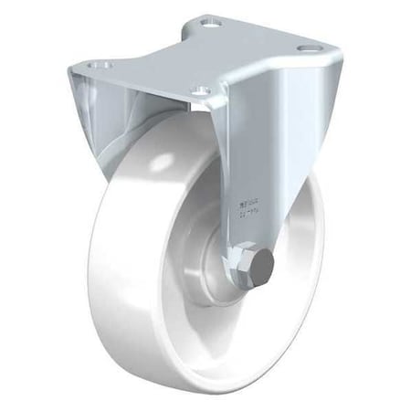Blickle Rigid Plte Castr, White Nyln, 5", 660 lb. BK-PO 125KA-1