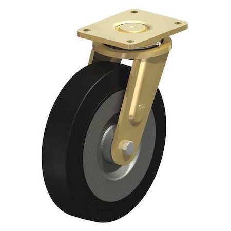Blickle Swvl Plate Cstr, Rubr, 11-13/16", 2200 lb. LS-SE 300K
